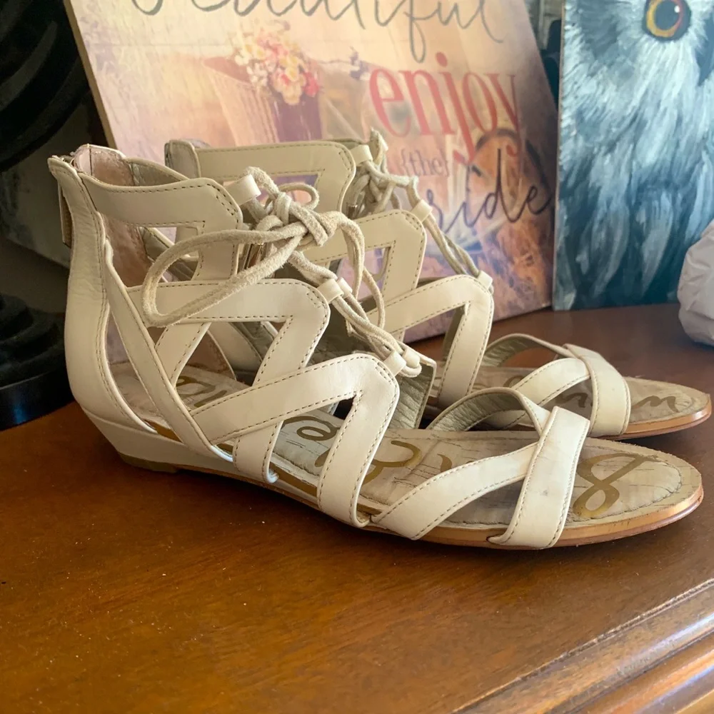 Sam Edelman Cream Sandals 5.5
